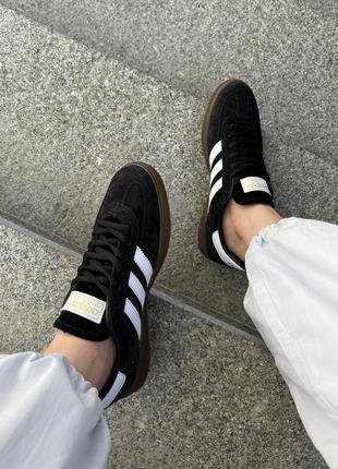 Замшеві кеди adidas spezial black/white. унісекс. колір чорний з білим.6 фото