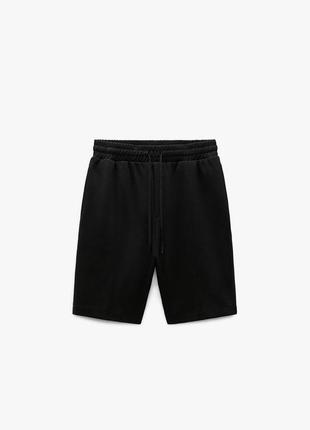 Шорти бермуди трикотаж котон спортивні zara xl 5584/301