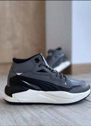 Сша! оригінальні чоловічі кросівки puma x-ray speed mid wtr тепла флісова підкладка