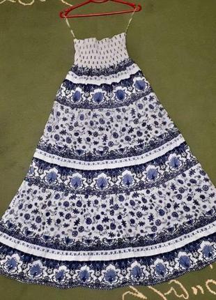 Летнее платье сарафан из вискозы1 фото