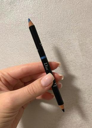 Карандаш для глаз dior diorshow in & out eyeliner waterproof 001