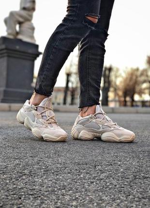 Adidas yeezy 500 стильные замшевые кроссовки адидас бежевый цвет (весна-лето-осень)😍3 фото