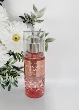 Мини мост (парфюмированный спрей) для тела champagne toast от bath and body works