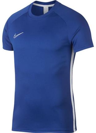 Футбольна футболка найк академія спортивна майка nike acidemy dri fit football shirt ігрова тренувальна синя blue adidas training6 фото