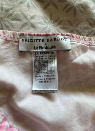 Купальник la redoute brigitte bardot в розовую клетку4 фото