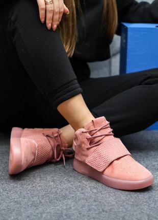 Жіночі кросівки  adidas tubular invader pink6 фото