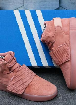 Жіночі кросівки  adidas tubular invader pink4 фото
