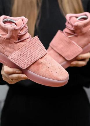 Жіночі кросівки  adidas tubular invader pink2 фото