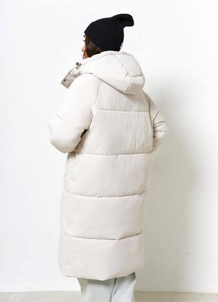 Зимова жіноча молодіжна куртка пальто плащівка наповнювач холофайбер теплий та щільний6 фото