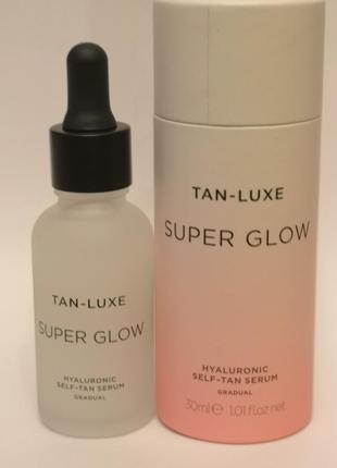 Сыворотка-автозагар с гиалуроновой кислотой tan luxe super glow hyaluronic self-tan serum, 30 мл3 фото