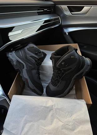 Треккинговые мужские ботинки salomon quest element #4x gore-tex dark grey black9 фото