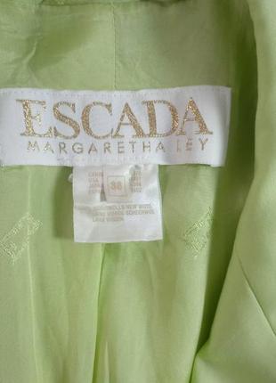 Винтажный костюм юбка жакет лимонного цвета escada by margaretha ley7 фото