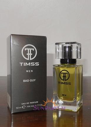 Духи timss м121, в стилі carolina herrera bad boy