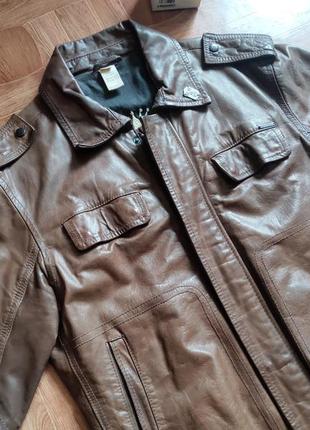 Куртка шкіряна diesel brown2 фото