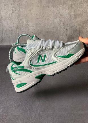 Кросівки нью беленс new balance 530 white nightwatch green