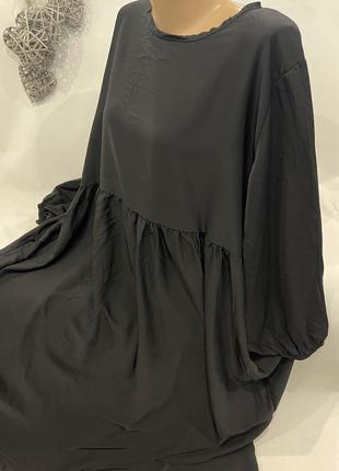 Стильное черное платье в пол франция4 фото