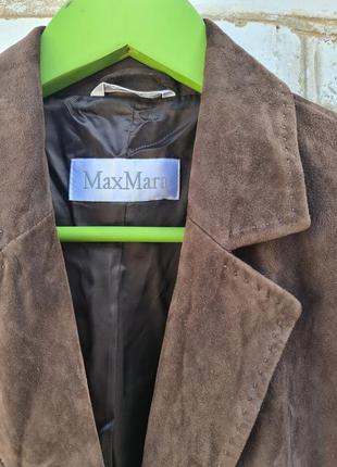 Замшевая куртка блейзер  max mara оригинал5 фото