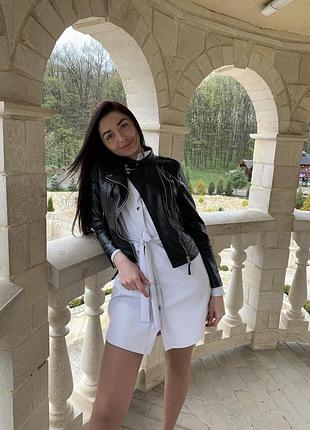 Кожаное платье