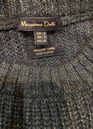 Смарагдовий светр з вовною massimo dutti5 фото