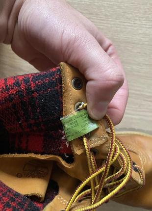 Ботинки зимние timeberland x woolrich кожа vibram9 фото