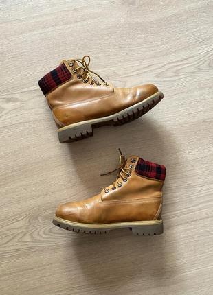 Ботинки зимние timeberland x woolrich кожа vibram3 фото