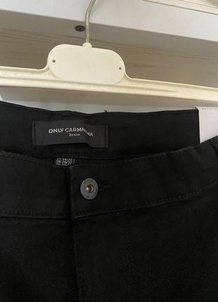 Уровни прямые джинсы черные базовые большой размер only5 фото