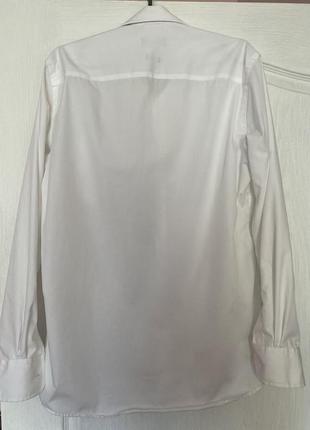 Белая мужская рубашка (non iron)2 фото