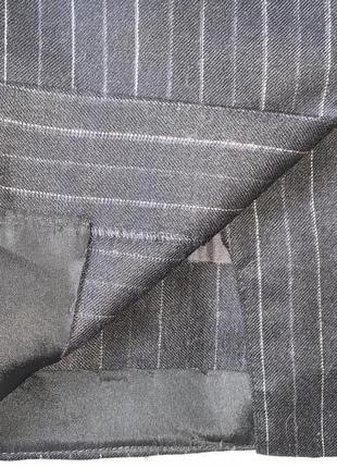 Стильная офисная классическая юбочка  в полоску на подкладочке10 фото