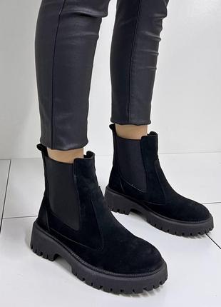 Кожаные челси