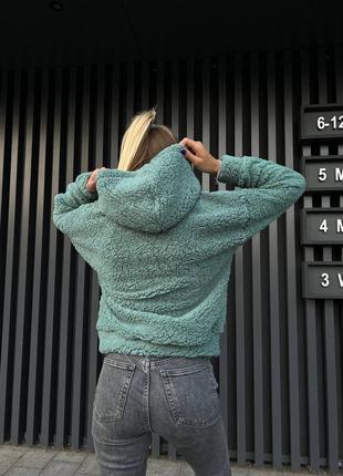 Худи тедди меховое теплое кенгуру 10