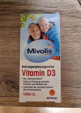 Вітамін d3 капсули 60 штук mivolis vitamin d3