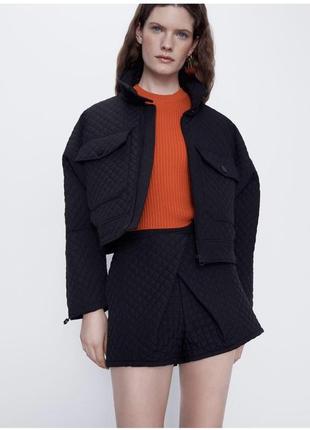 Стьобані шорти zara, розмір xs