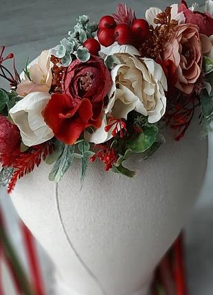 Вінок український з стрічками на голову