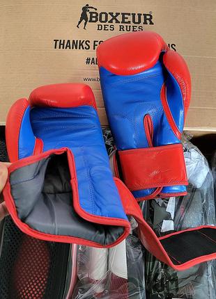 Кожаные боксерские перчатки для бокса bsafe 12 унций4 фото