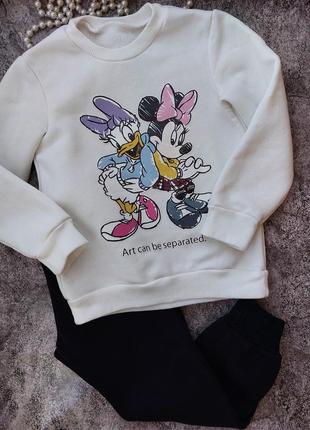 Теплый спортивный костюм минни маус дейзи р.116