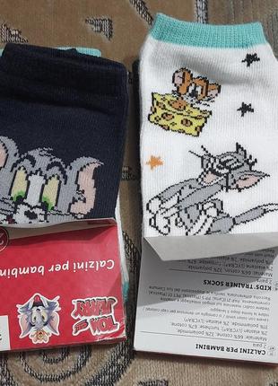 Шкарпетки tom and jerry, розмір 27-30, набір 2шт.