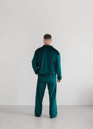 Чоловіча велюрова піжама домашній костюм5 фото
