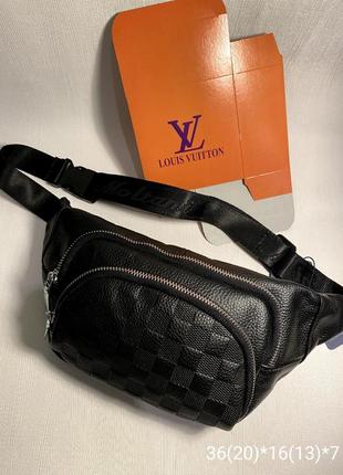 Мужская сумка на пояс из натуральной кожи, бананка кожаная украинская сумка слинг...