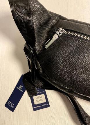 Мужская сумка на пояс из натуральной кожи, бананка кожаная украинская сумка слинг...