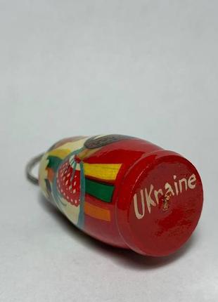 Брелок деревянный расписной ′украиночка′, брелок сувенир украина5 фото