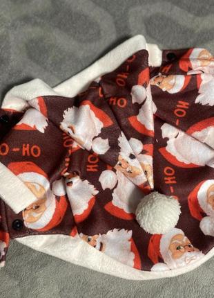 Праздничная кофточка для животных, новогодняя одежда для собак и котов