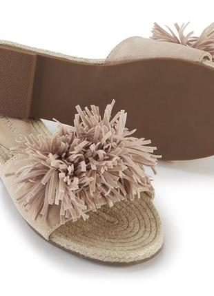 Шлепанцы pretty you london tassle nude2 фото