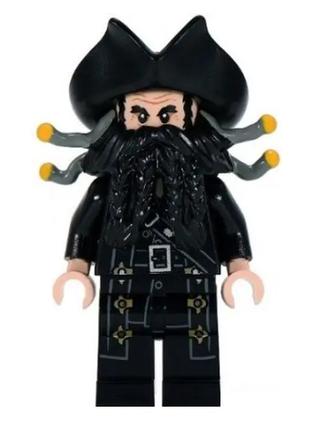 Лего фігурка пірати карибського моря — мініфігурка капітан чорна борода
