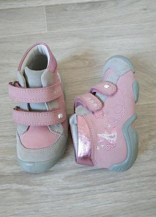 Кожаные ботиночки на девочку, демисезонные ботинки на девочку , ботинки детские
