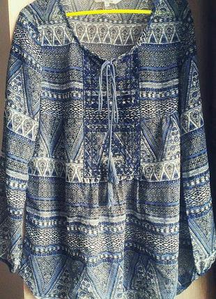 Етно-туніка peacocks з вишивкою