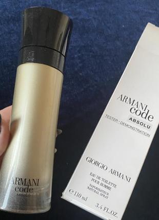 Giorgio armani armani code absolu 110 ml. - парфюмированная вода - мужской - тестер