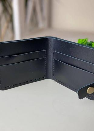 Мужской черный кошелек бумажник для карт купюр classic 2.0 black capri4 фото