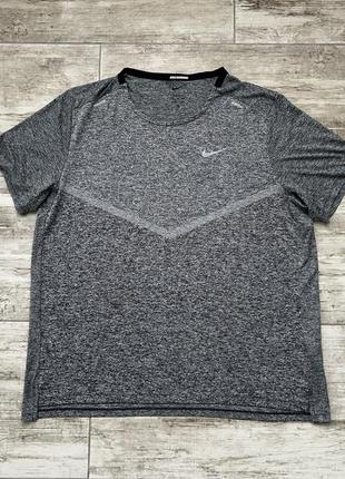 Nike running rise 365 мужская беговая спортивная футболка в зал р. xl