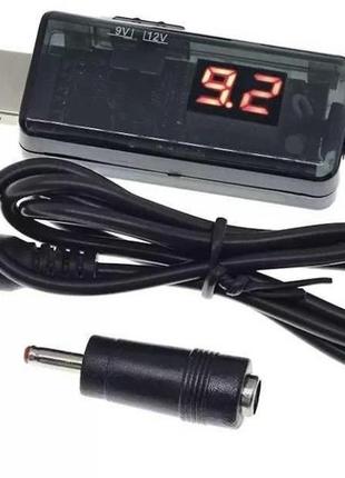 Кабель-переходник usb/dc с преобразователем с 5в на 9в или 12в
