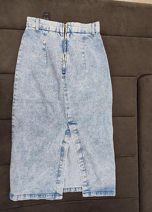 Юбка джинсовая zara
